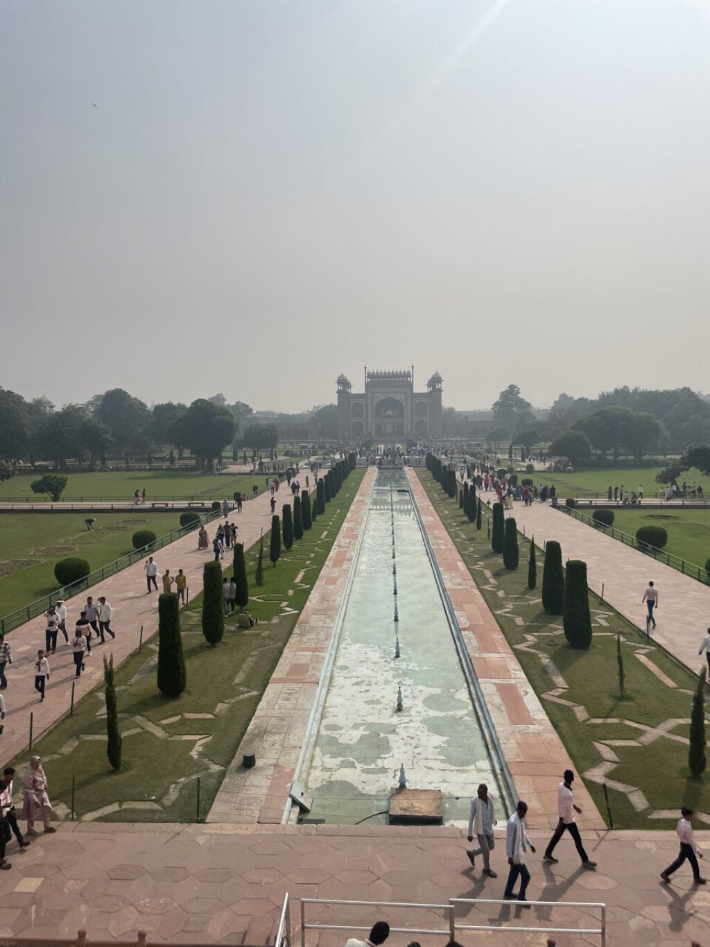 Fountain Taj Mahal India.